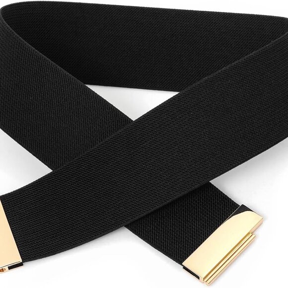 Wide Elastic Waist Belt for Women Cinch Dress Outfit Adjustable Nylon - Picture 6 of 6